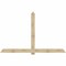 Ekena Millwork Eugene Rough Sawn Timber Gable Bracket, Douglas Fir, 108"W x 68"H x 4"D x 6"F, 15/12 Pitch GBW108X68X0406EUG00RDF - alternate 1